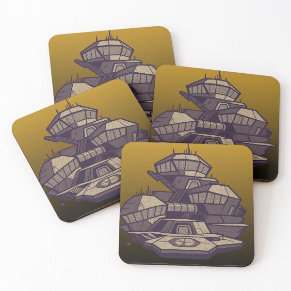 Item preview, Futuristic Sci-Fi Outpost Base Illustration designed and sold by Suha Design Studio.