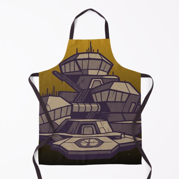 Item preview, Futuristic Sci-Fi Outpost Base Illustration designed and sold by suha-art.