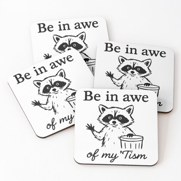 Item preview, Be In Awe Of My Tism Funny Raccoon | Autism Acceptance T-Shirt designed and sold by JossDesign15.
