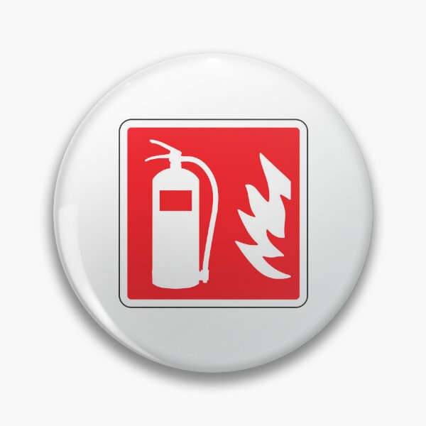 Item preview, Fire Extinguisher Emergency Fire Safety Sign designed and sold by VectorForge Studio.