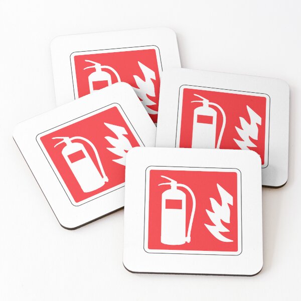 Item preview, Fire Extinguisher Emergency Fire Safety Sign designed and sold by VectorForge Studio.