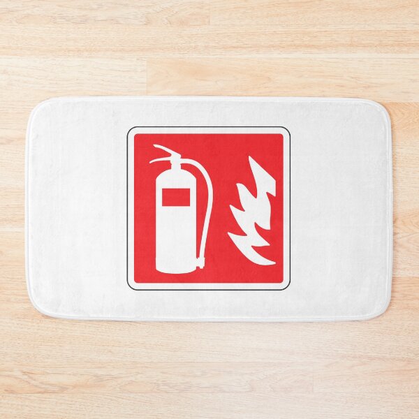 Item preview, Fire Extinguisher Emergency Fire Safety Sign designed and sold by VectorForge Studio.