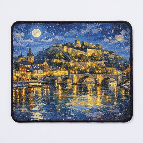 Item preview, Namur by night painting, Belgium – A Beautiful City in Europe. designed and sold by GalleryKauffeld.