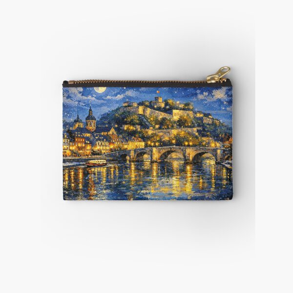 Item preview, Namur by night painting, Belgium – A Beautiful City in Europe. designed and sold by GalleryKauffeld.