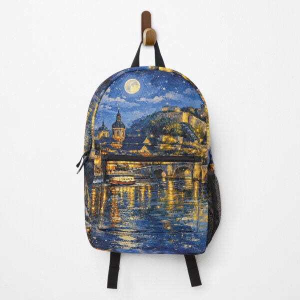 Item preview, Namur by night painting, Belgium – A Beautiful City in Europe. designed and sold by GalleryKauffeld.