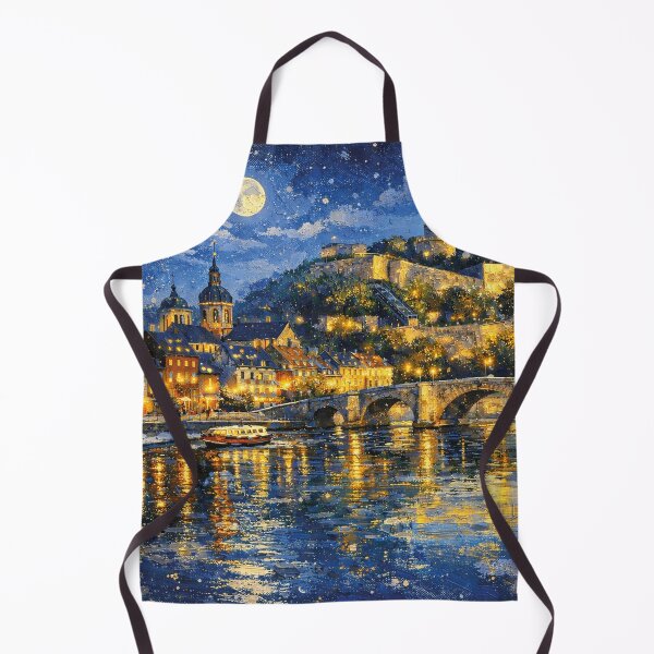 Item preview, Namur by night painting, Belgium – A Beautiful City in Europe. designed and sold by GalleryKauffeld.