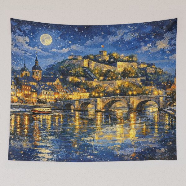 Item preview, Namur by night painting, Belgium – A Beautiful City in Europe. designed and sold by GalleryKauffeld.