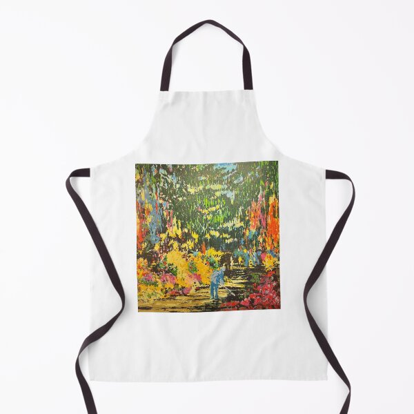Item preview, Impressionist Gardener in Blooming Sunlit Garden Painting designed and sold by Julia9632.