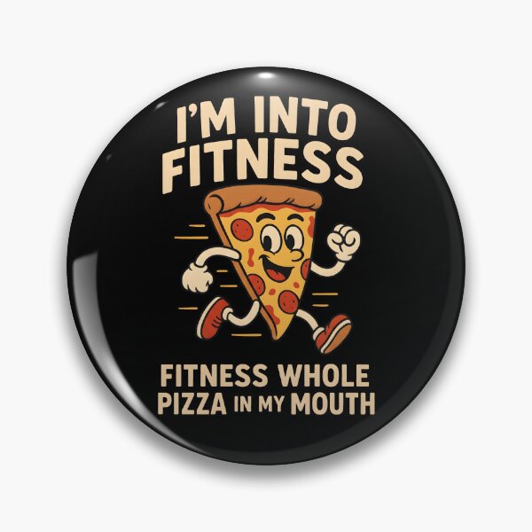 Item preview, Im Into Fitness Whole Pizza In My Mouth Funny Running Slice designed and sold by Photo-Sphere101.