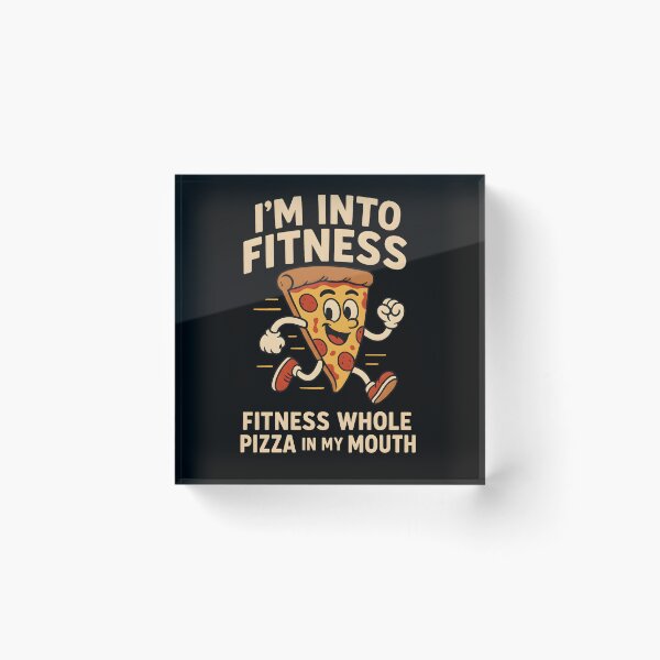 Item preview, Im Into Fitness Whole Pizza In My Mouth Funny Running Slice designed and sold by Photo-Sphere101.