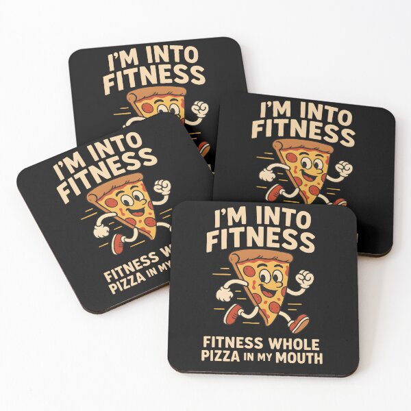 Item preview, Im Into Fitness Whole Pizza In My Mouth Funny Running Slice designed and sold by Photo-Sphere101.