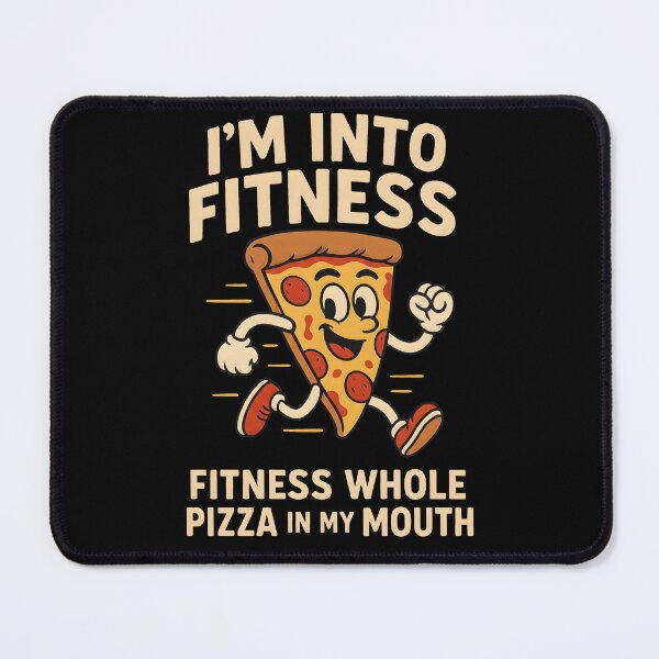 Item preview, Im Into Fitness Whole Pizza In My Mouth Funny Running Slice designed and sold by Photo-Sphere101.