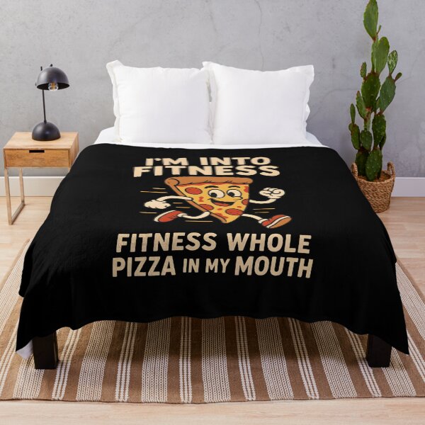 Item preview, Im Into Fitness Whole Pizza In My Mouth Funny Running Slice designed and sold by Photo-Sphere101.