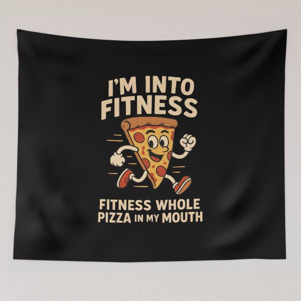 Item preview, Im Into Fitness Whole Pizza In My Mouth Funny Running Slice designed and sold by Photo-Sphere101.