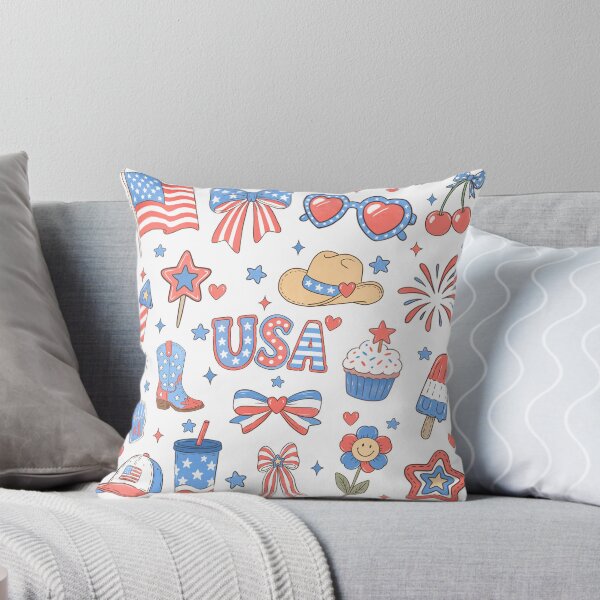 Item preview, Cute 4th of July Patriotic USA Doodle designed and sold by GROOVY SOUL.
