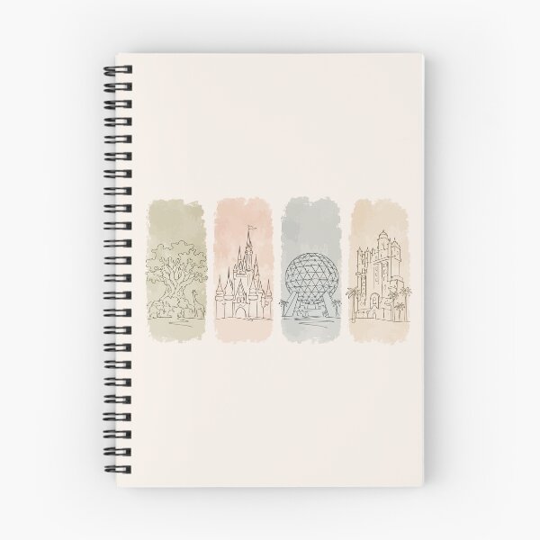 Item preview, Four Parks Retro Icons Minimalist Theme Park Art designed and sold by pixiedustpaint.