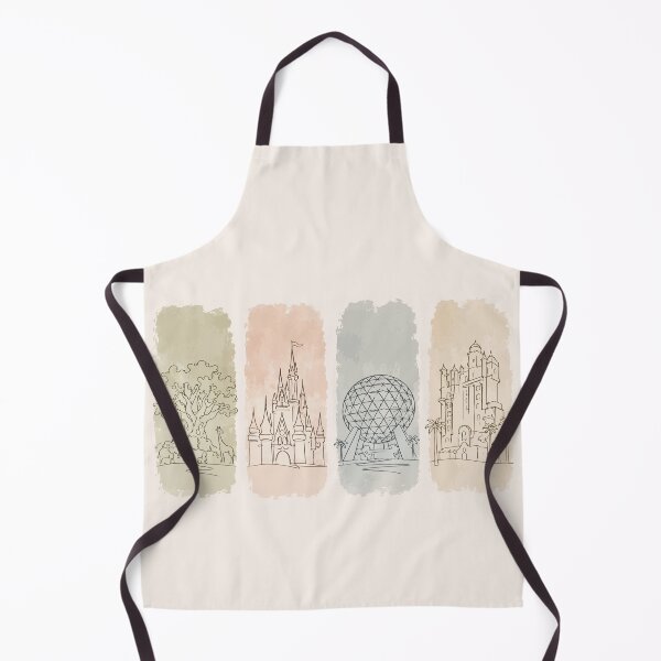 Item preview, Four Parks Retro Icons Minimalist Theme Park Art designed and sold by pixiedustpaint.