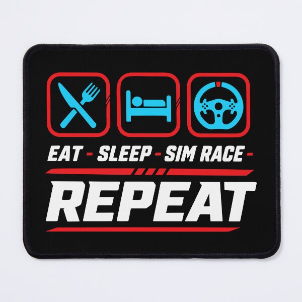 Item preview, Eat sleep sim race repeat for sim racing fans designed and sold by HandicraftArt.