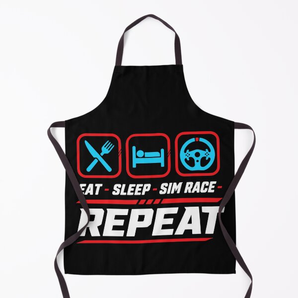 Item preview, Eat sleep sim race repeat for sim racing fans designed and sold by HandicraftArt.