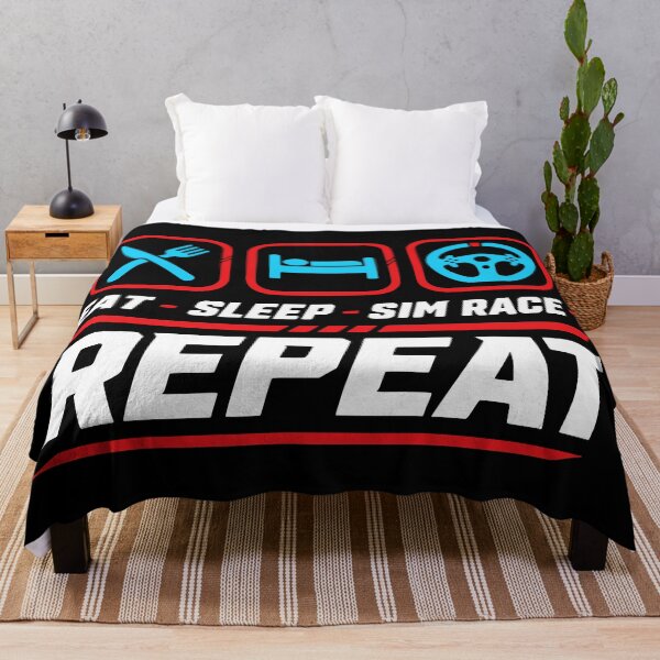 Item preview, Eat sleep sim race repeat for sim racing fans designed and sold by HandicraftArt.