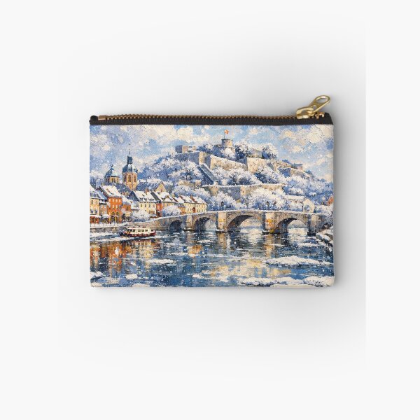 Item preview, Namur in Belgium painting – A Winter Scene in This Beautiful European City. designed and sold by GalleryKauffeld.