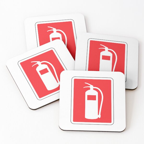 Item preview, Fire Extinguisher Emergency Fire Safety Sign designed and sold by VectorForge Studio.