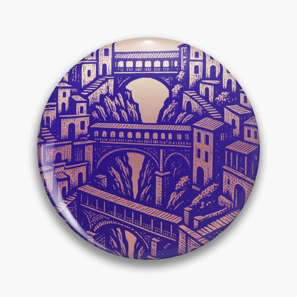 Item preview, Circular European Aqueduct Bridge City Illustration designed and sold by suha-art.