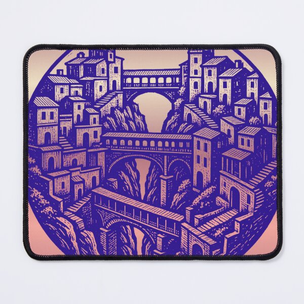 Item preview, Circular European Aqueduct Bridge City Illustration designed and sold by suha-art.