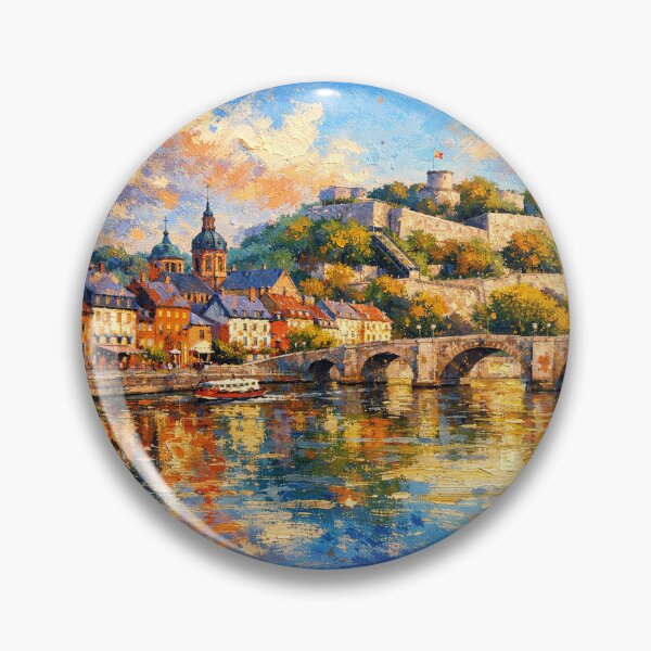 Item preview, A painting of Namur, Belgium – A Beautiful City in Europe. designed and sold by GalleryKauffeld.