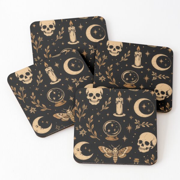 Item preview, Vintage Gothic Witchcraft & Mystical Cottagecore Seamless Pattern designed and sold by TontikDesign.