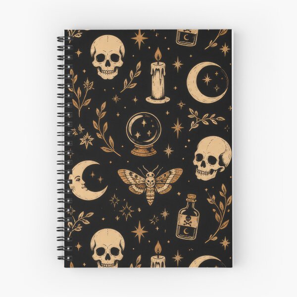 Item preview, Vintage Gothic Witchcraft & Mystical Cottagecore Seamless Pattern designed and sold by TontikDesign.