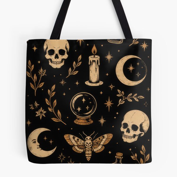 Item preview, Vintage Gothic Witchcraft & Mystical Cottagecore Seamless Pattern designed and sold by TontikDesign.