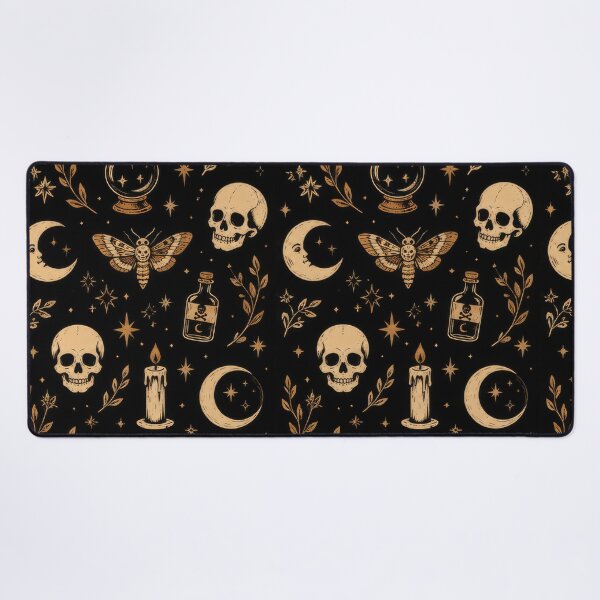 Item preview, Vintage Gothic Witchcraft & Mystical Cottagecore Seamless Pattern designed and sold by TontikDesign.