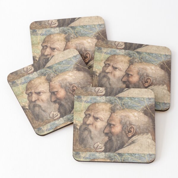 Item preview, Two Bearded Elders in Renaissance Fresco designed and sold by artofuniverse.