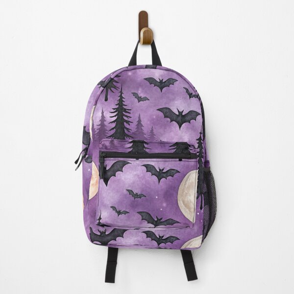 Item preview, Moonlit Bat Forest Purple Gothic pine forest designed and sold by brianj335.