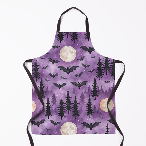 Item preview, Moonlit Bat Forest Purple Gothic pine forest designed and sold by brianj335.