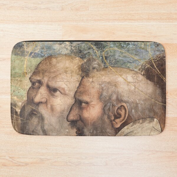 Item preview, Two Bearded Elders in Renaissance Fresco designed and sold by artofuniverse.