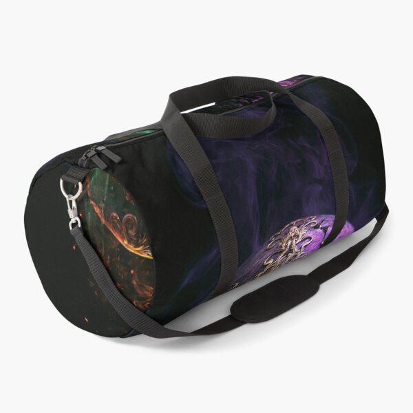 Item preview, Memento Mori Skull Gothic Neon Purple Green Smoke designed and sold by FrostyFrisby.