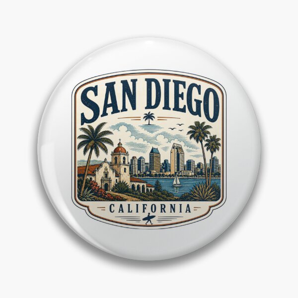 Artikelvorschau, San Diego - Kalifornien entworfen und verkauft von GoodOldVintage.