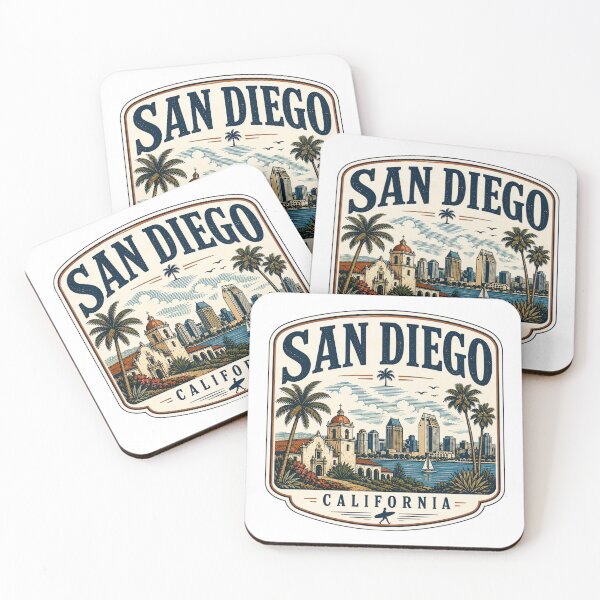 Item preview, San Diego - California  designed and sold by GoodOldVintage.
