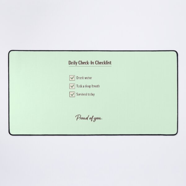 Item preview, Proud Of You Daily Self Care Checklist Mental Health Reminder designed and sold by Timeless Junction.