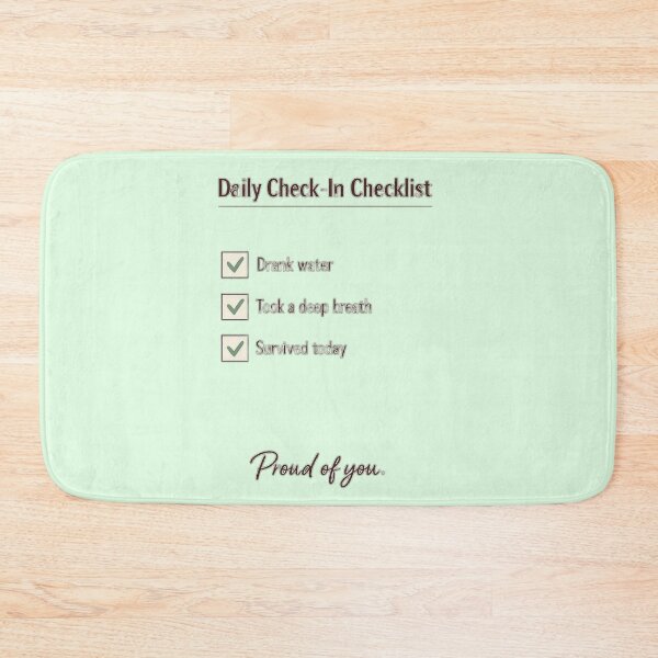 Item preview, Proud Of You Daily Self Care Checklist Mental Health Reminder designed and sold by Timeless Junction.