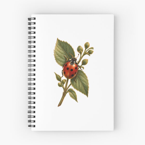 Item preview, Ladybird Ladybug | Vintage Botanical Good-Luck Art | Gardener Gift designed and sold by Brackenlume Studio.