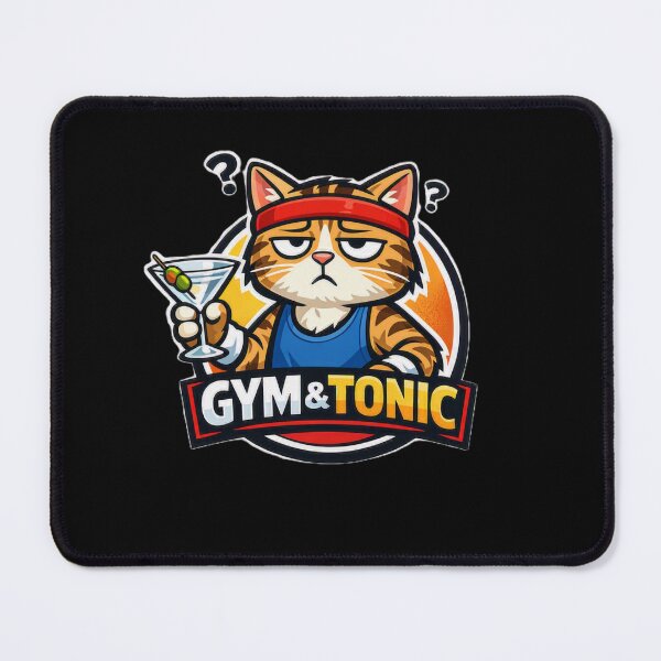 Item preview, Gym I Thought You Said Gin Funny Sarcastic Cat – Cat Lover Gym Humor Design designed and sold by AYACHI90.