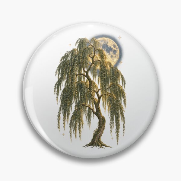 Item preview, Weeping Willow | Moonlit Botanical Art | Sympathy Remembrance Gift designed and sold by Brackenlume Studio.