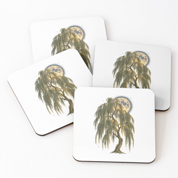Item preview, Weeping Willow | Moonlit Botanical Art | Sympathy Remembrance Gift designed and sold by Brackenlume Studio.