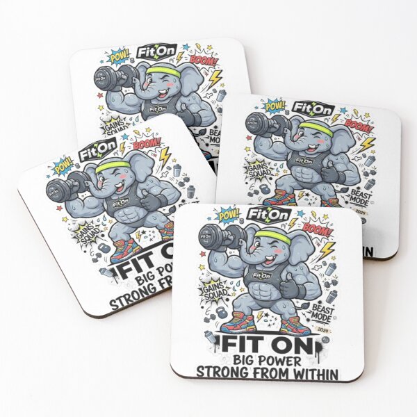 Item preview, FIT ON Muscle Elephant Boss – Strong Elephant Gym Fitness T-Shirt designed and sold by Fit On.