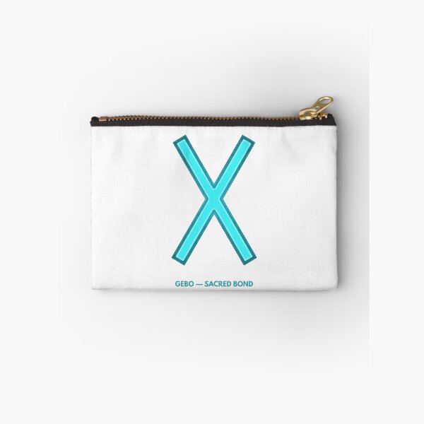 Item preview, Norse Gebo Rune Sacred Bond Symbol Neon Glow designed and sold by CalmFrameArt.