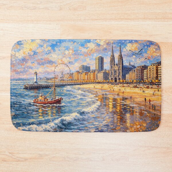 Item preview, A painting of Ostend, Belgium – A Beautiful City in Europe. designed and sold by GalleryKauffeld.
