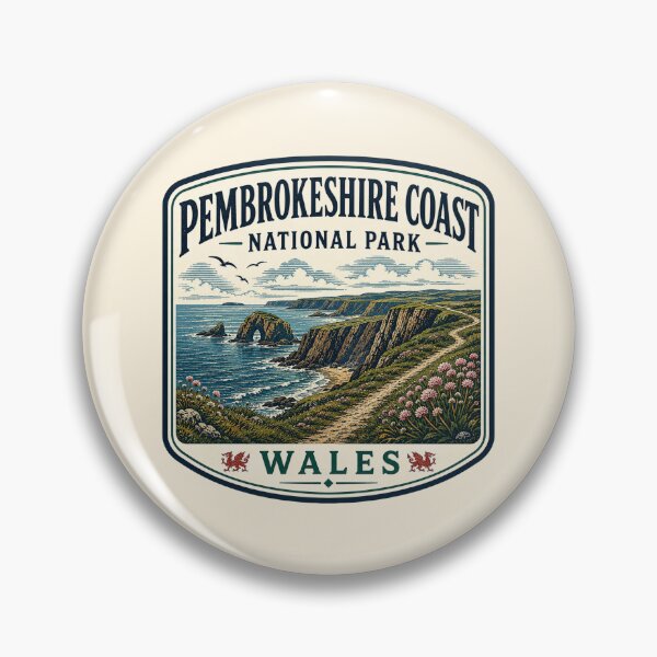 Item preview, Pembrokeshire Coast National Park - Wales  designed and sold by GoodOldVintage.